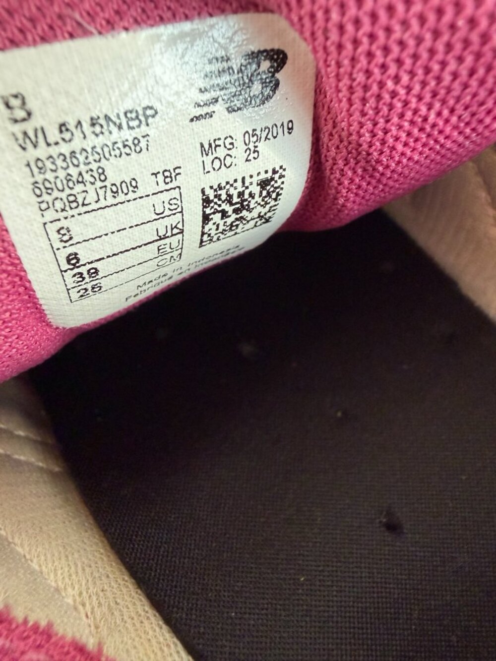 NWOT New Balance 515 Pink Rose Suede Retro Sneakers Women’s Size 8 - Picture 8 of 8